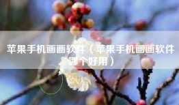 苹果手机画画软件（苹果手机画画软件哪个好用）